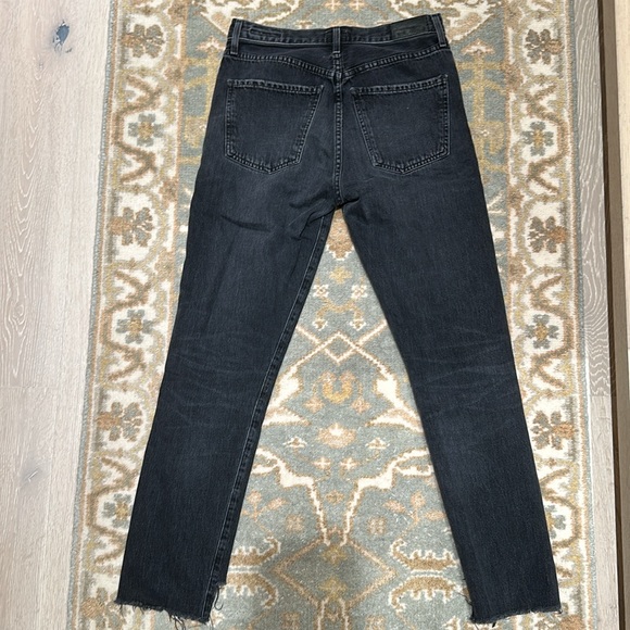 Citizens of Humanity Premium Vintage Liya Hi-Lo Hem Jeans in Black size 25 - Picture 9 of 10
